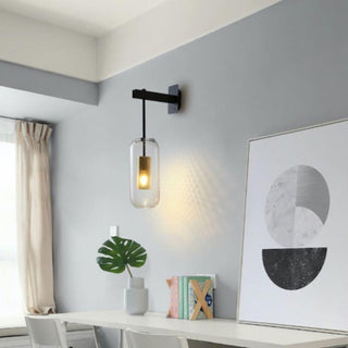 Glass And Metal Wall Sconce | Lumilya