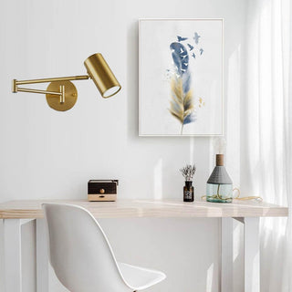 Gold Swing Arm Wall Sconce | Lumilya