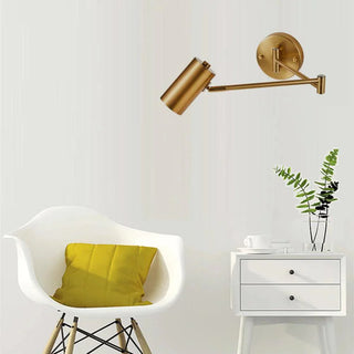 Gold Swing Arm Wall Sconce | Lumilya
