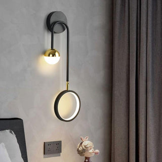 Modern Black And Gold Wall Sconce | Lumilya