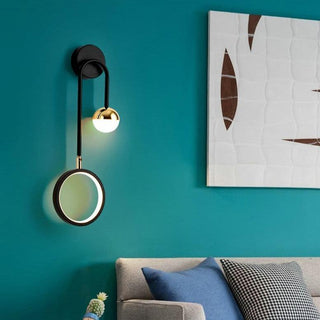 Modern Black And Gold Wall Sconce | Lumilya