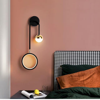 Modern Black And Gold Wall Sconce | Lumilya