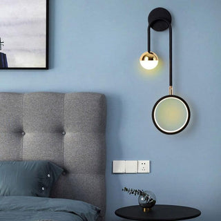 Modern Black And Gold Wall Sconce | Lumilya