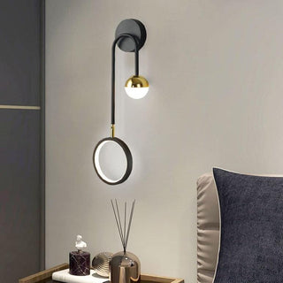 Modern Black And Gold Wall Sconce | Lumilya
