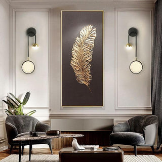 Modern Black And Gold Wall Sconce | Lumilya