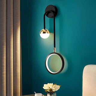 Modern Black And Gold Wall Sconce | Lumilya
