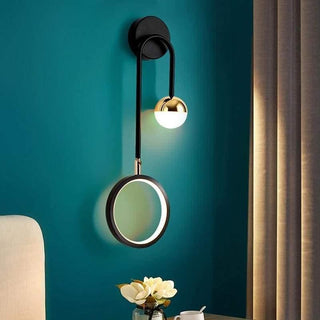 Modern Black And Gold Wall Sconce | Lumilya