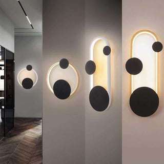 Round Black Wall Sconce | Lumilya