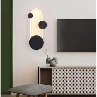 Round Black Wall Sconce | Lumilya