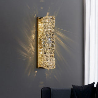 Textured Glass Wall Sconce | Lumilya