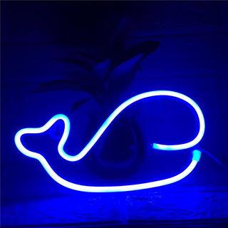 Whale Neon Night Light | Children Night Lights