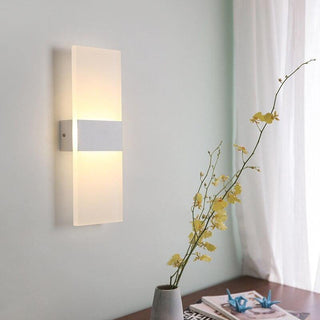 White Glass Wall Sconce | Lumilya
