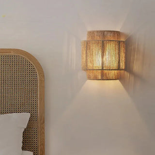 Bohemian Wall Sconce | High-end Rattan Wall Light