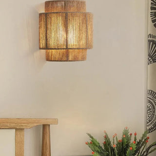 Bohemian Wall Sconce | High-end Rattan Wall Light