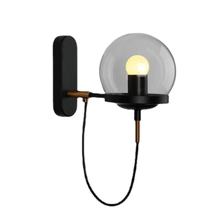 Clear Glass Globe Wall Sconce | Lumilya