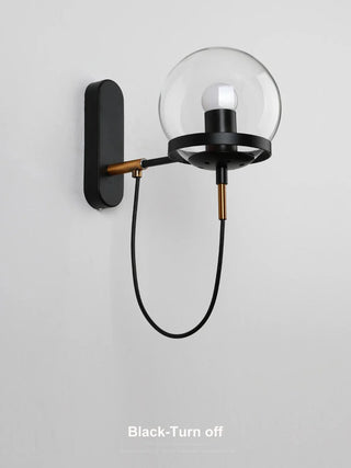 Clear Glass Globe Wall Sconce | Lumilya