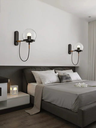 Clear Glass Globe Wall Sconce | Lumilya