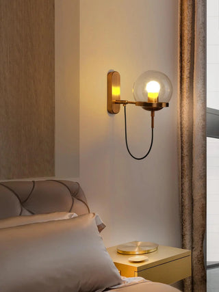 Clear Glass Globe Wall Sconce | Lumilya