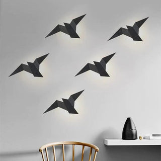 applique murale bird noir