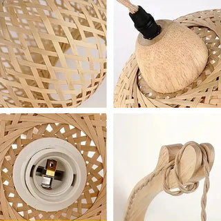 Rattan Plug In Wall Sconce | EPSILON